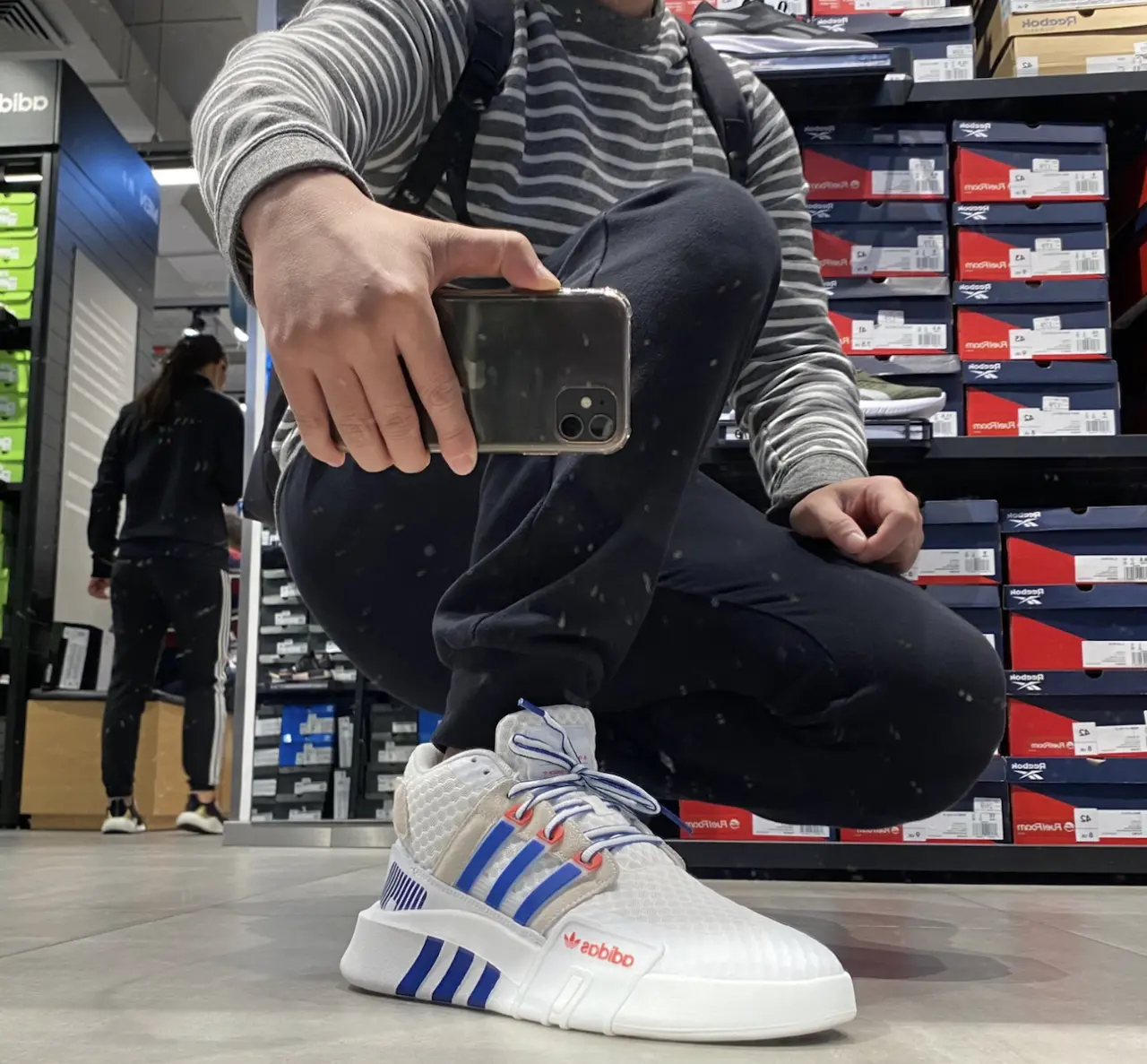 Giay Adidas Originals EQT Bask Adv V2 'White Blue' FX3775
