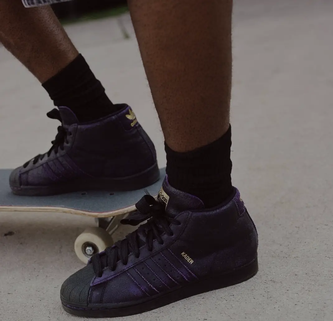 Giay Adidas Kader Sylla x Pro Model 'Black Dark Purple' IE4310