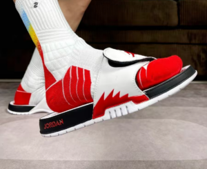 Dep Nike Jordan Hydro 5 Retro Slide ‘White Fire Red’ 555501-101