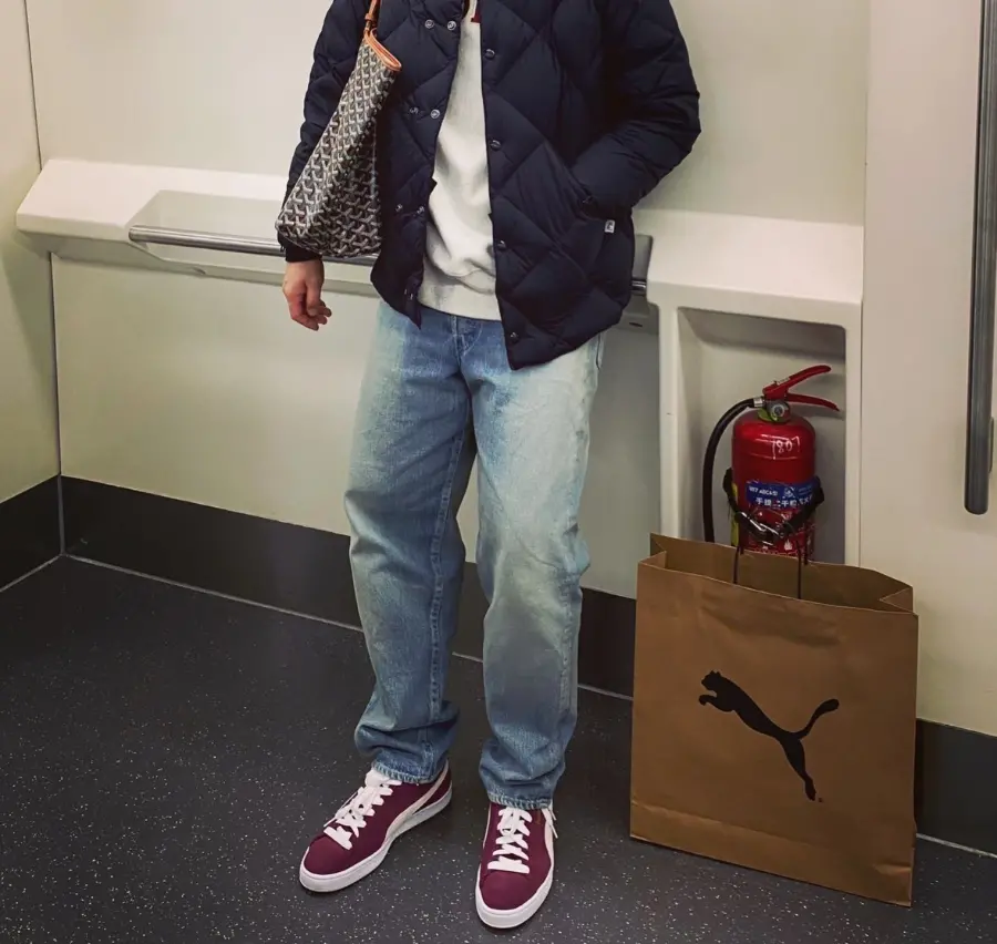 Giay Puma Jjjjound X Suede 'Burgundy' 388659-04