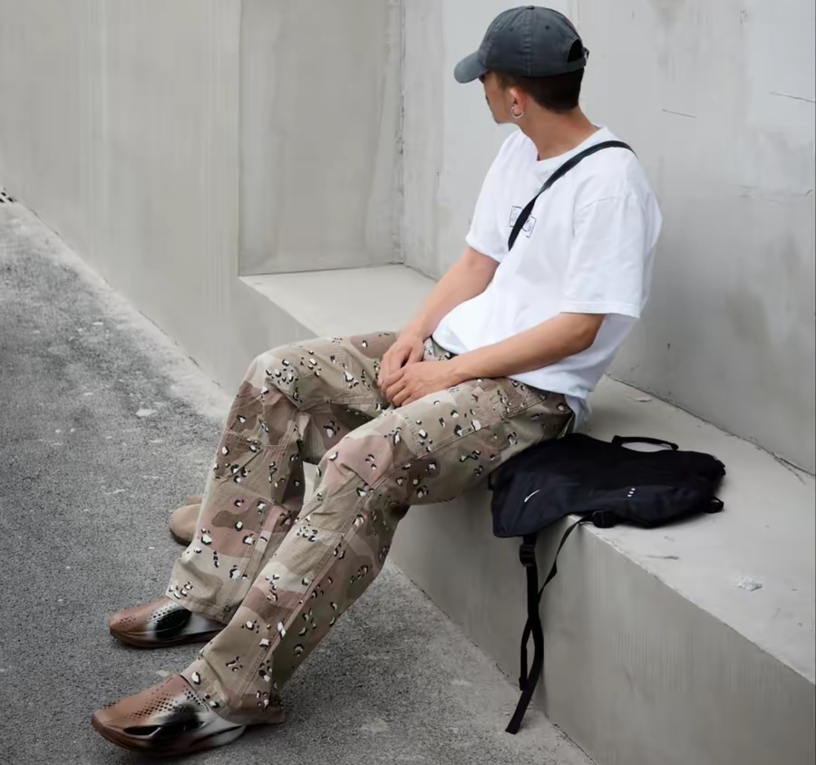 Giay Nike MMW x 005 Slide 'Dark Khaki' DH1258-200