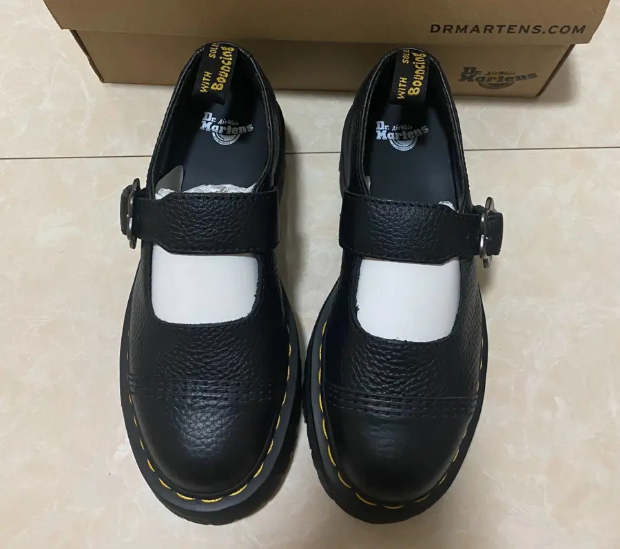 Giay Dr. Martens Addina Flower Buckle 'Black' 27644001