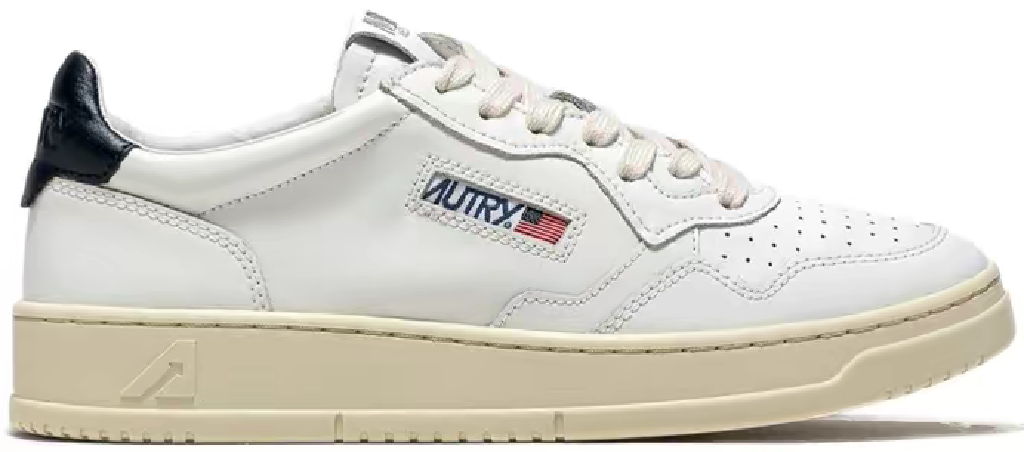 Giay Autry Medalist Low Leather 'White Blue' AULM-LL12