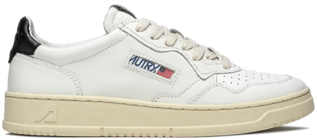 Giay Autry Medalist Low Leather 'White Black' AULM-LL22