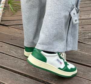 Giay Autry Medalist Low Leather 'Green White' AULM-WB03