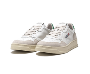 Giay Autry Medalist Low Leather Suede 'White Green' AULM-LS23