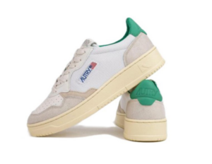 Giay Autry Medalist Low Leather 'White Green' AULM-CN03