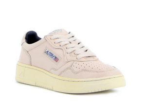 Giay Autry Medalist Low Goatskin 'Ivory' AULW-GG02