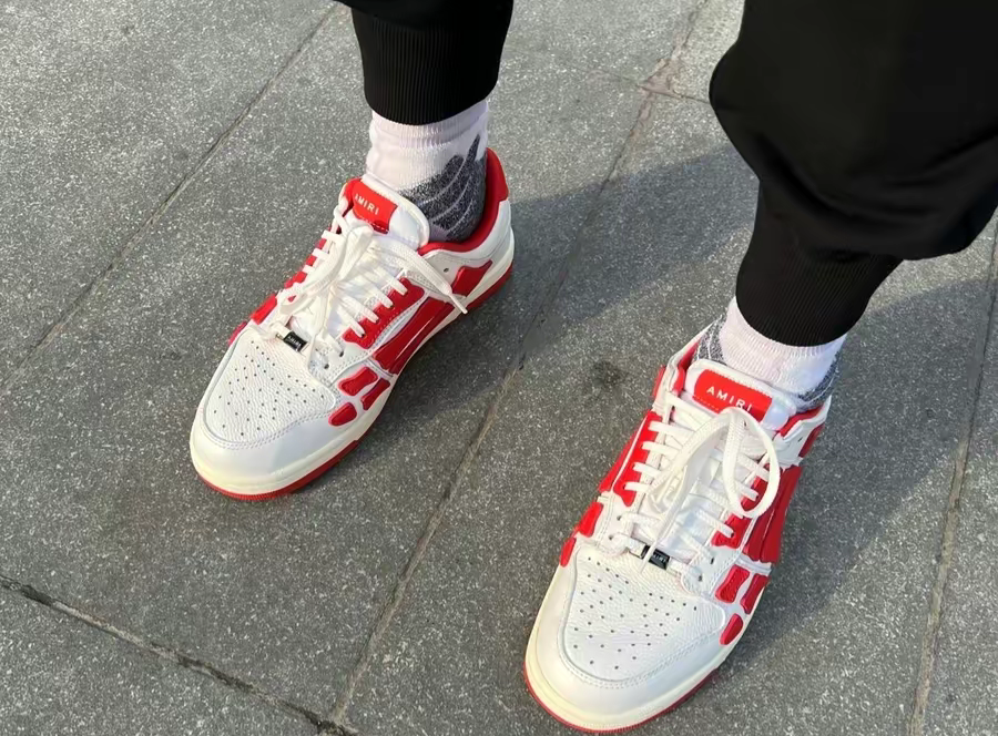 Giay Amiri Skel Top Low 'White Red' MFS003-124