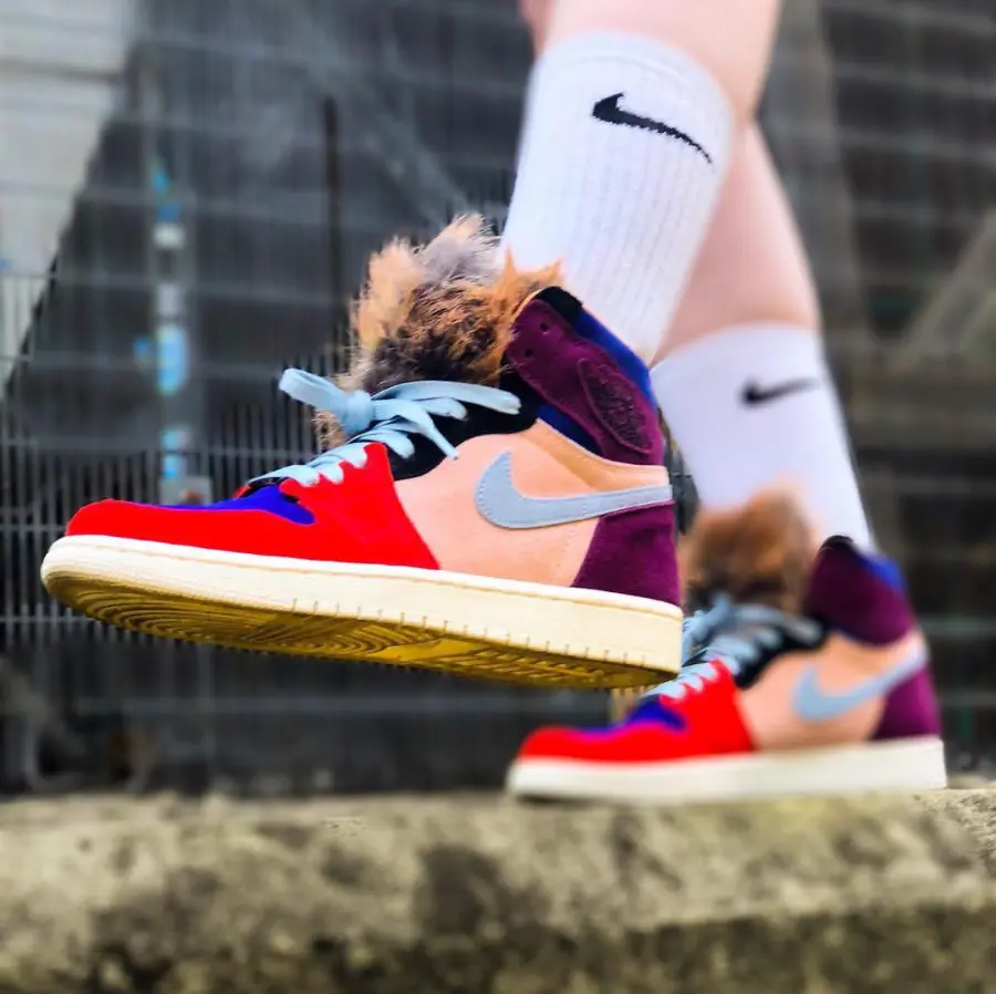 Giay Nike Air Jordan 1 Retro High x Aleali May 'Court Lux' BV2613-600