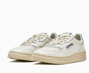 Giay Autry Medalist Low Leather 'White Turquoise' AULW-LL49