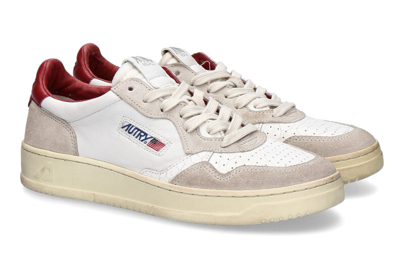 Giay Autry Medalist Low 'White Bordeaux' AULM-NC09