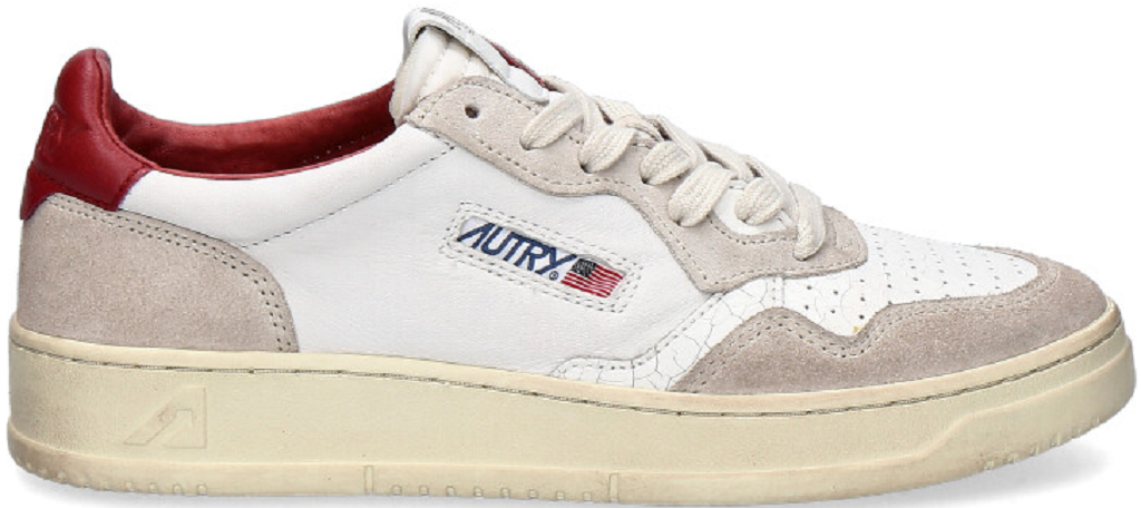 Giay Autry Medalist Low 'White Bordeaux' AULM-NC09