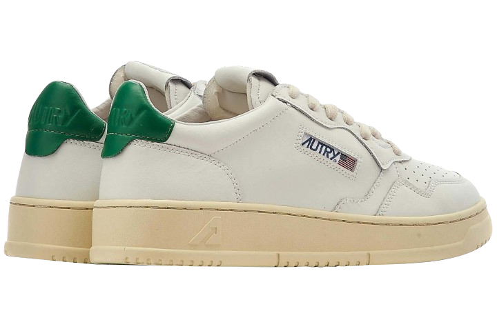 Giay Autry Medalist Low Leather 'White Green' AULM-LL20