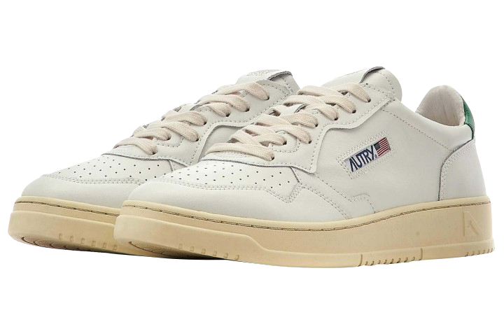 Giay Autry Medalist Low Leather 'White Green' AULM-LL20