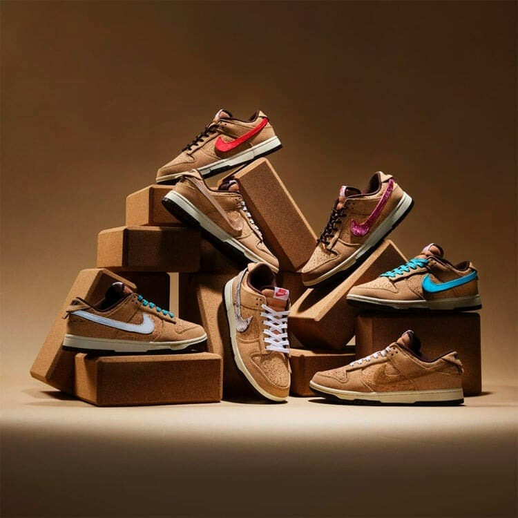 Giay Nike x CLOT Dunk Low ‘Cork’ FN0317-121