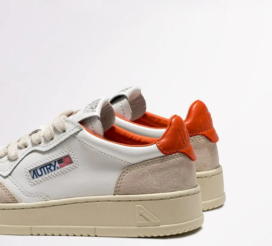 Giay Autry Medalist Low 'White Orange' AULM-LS40