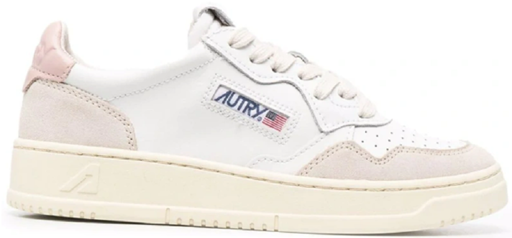 Giay Autry Dallas Low Leather 'White Pink' ADLW-NW07