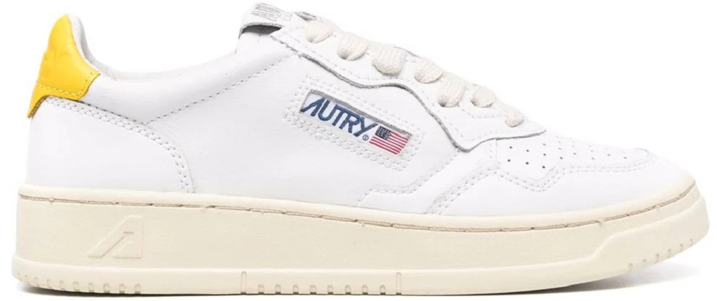 Giay Autry Medalist Low 'White Yellow' AULW-LL30