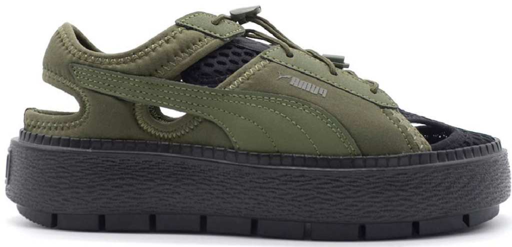 Dep Puma Platform Trace Light Mule 'Green Moss' 382872-09