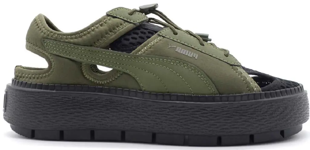 Dep Puma Platform Trace Light Mule 'Green Moss' 382872-09