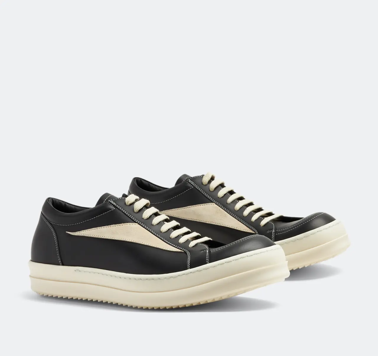 Giay Rick Owens Luxor Vintage 'Black Milk' RU02C7897LCGLVS-911