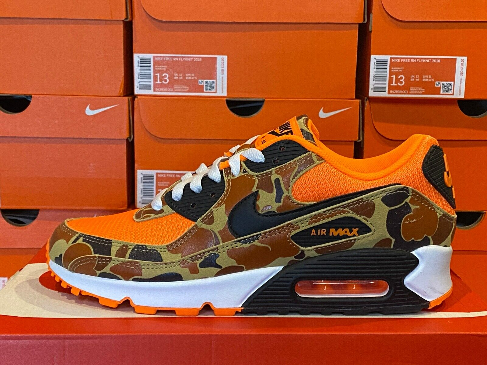 Giay Nike Air Max 90 'Duck Camo Orange' CW4039-800