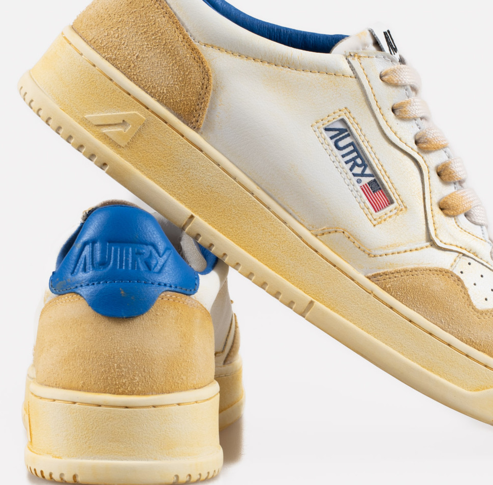 Giay Autry Super Vintage Medalist Low 'Blue White' AVLM-YL03