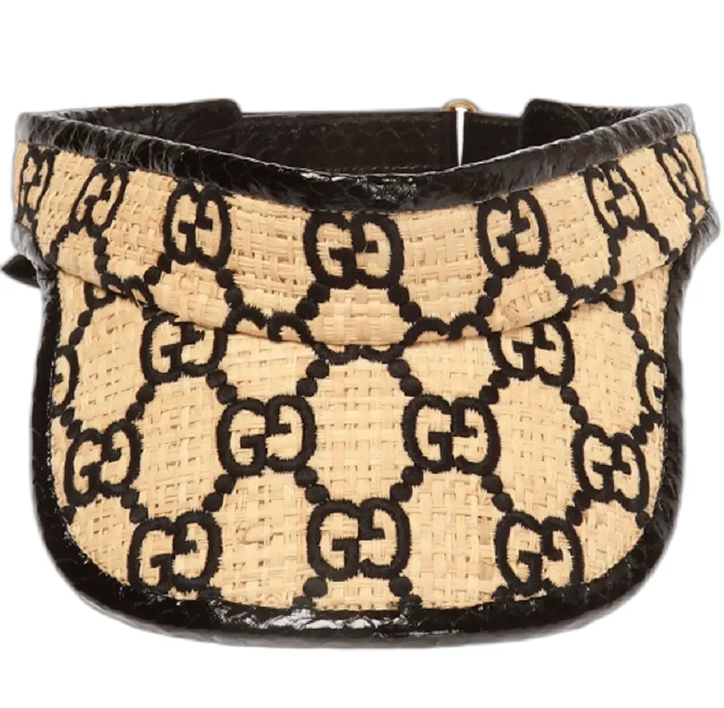Mu Gucci Straw Sun Hat Cap 'Beige' 577902-3HH38-9260