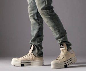 Giay Converse Rick Owens x Drkshdw Dbl Drkstar Chuck 70 Low 'Natural Ivory' A04955C