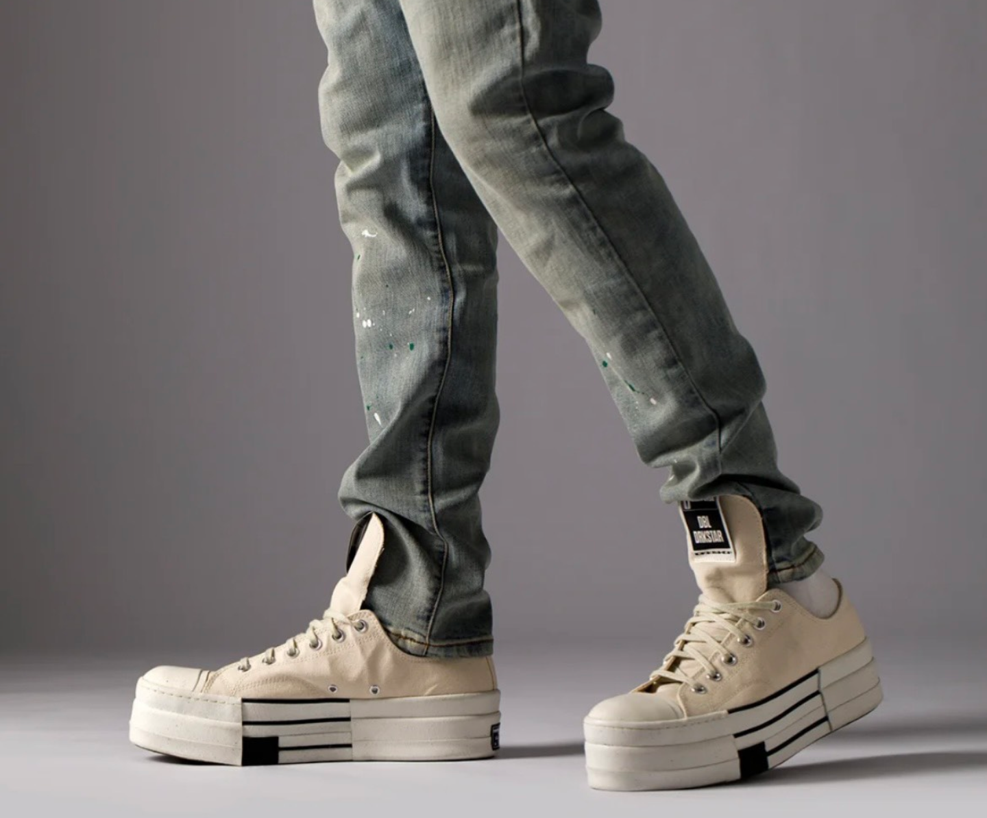 Giay Converse Rick Owens x Drkshdw Dbl Drkstar Chuck 70 Low 'Natural Ivory' A04955C