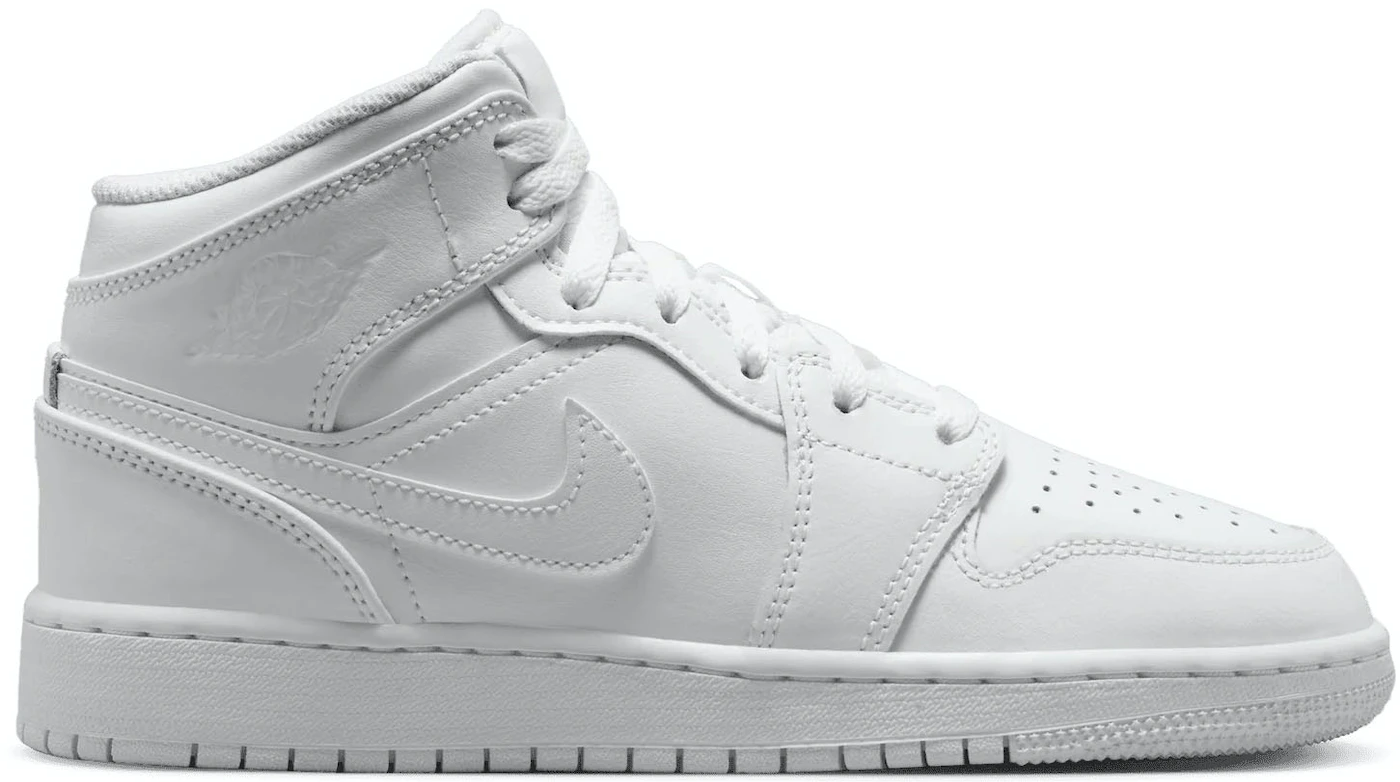 Giay Nike Jordan 1 Mid 'Triple White' 554725-136