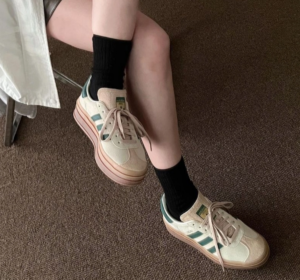 Giay Adidas Gazelle Bold 'Cream Green' ID7056