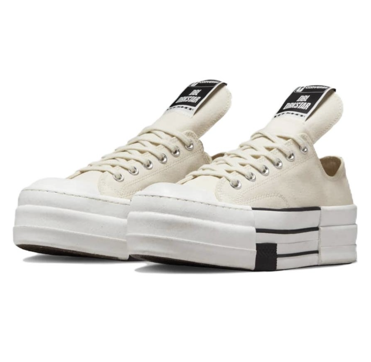 Giay Converse Rick Owens x Drkshdw Dbl Drkstar Chuck 70 Low 'Natural Ivory' A04955C