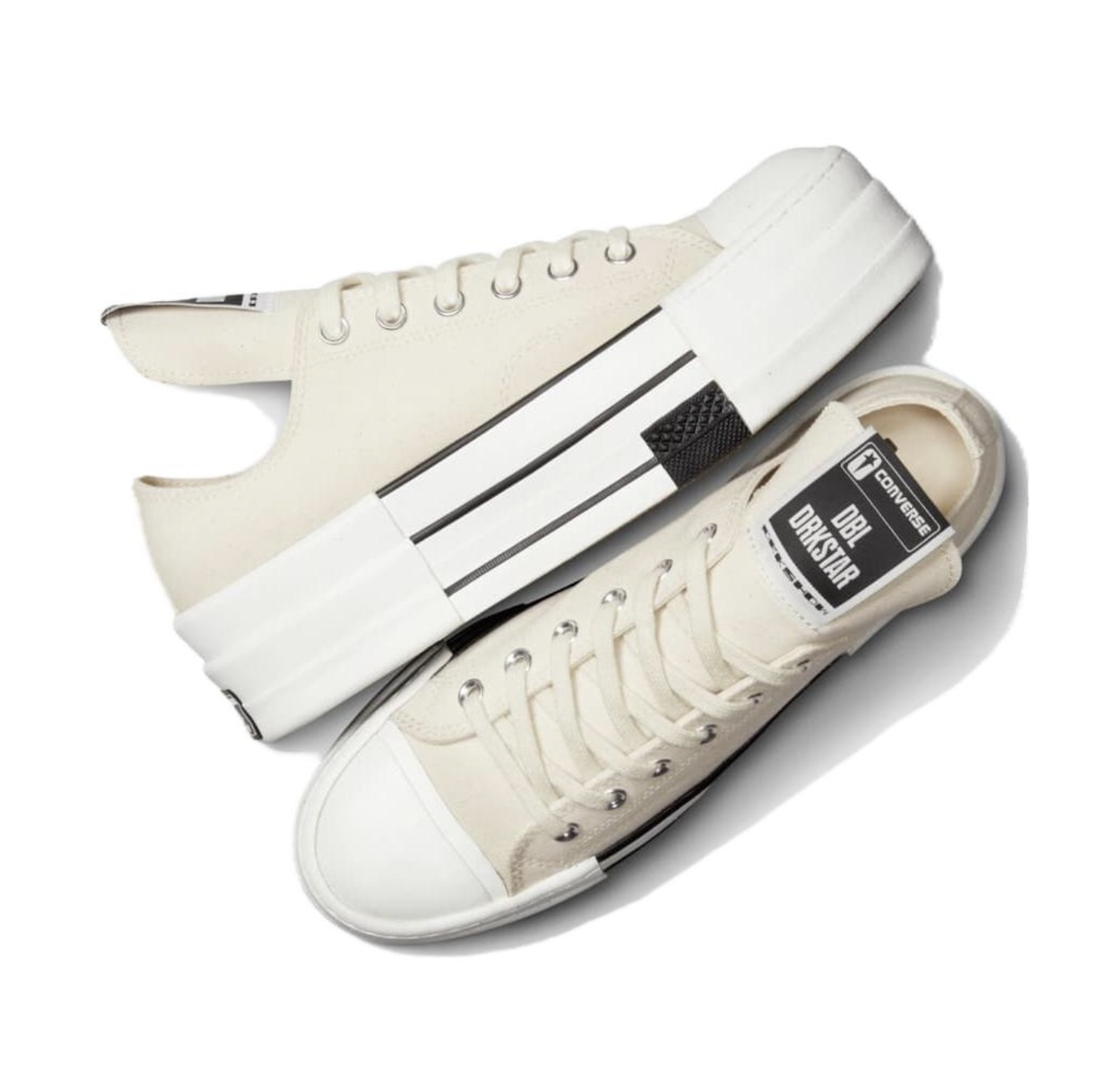 Giay Converse Rick Owens x Drkshdw Dbl Drkstar Chuck 70 Low 'Natural Ivory' A04955C