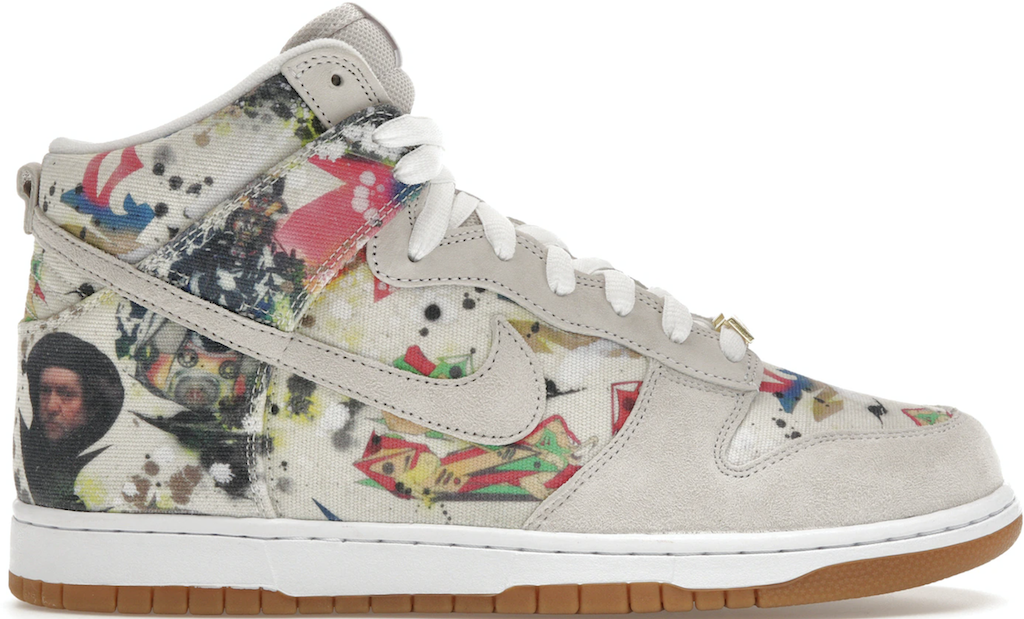 Giay Nike Supreme x Dunk High SB 'Rammellzee' FD8779-100