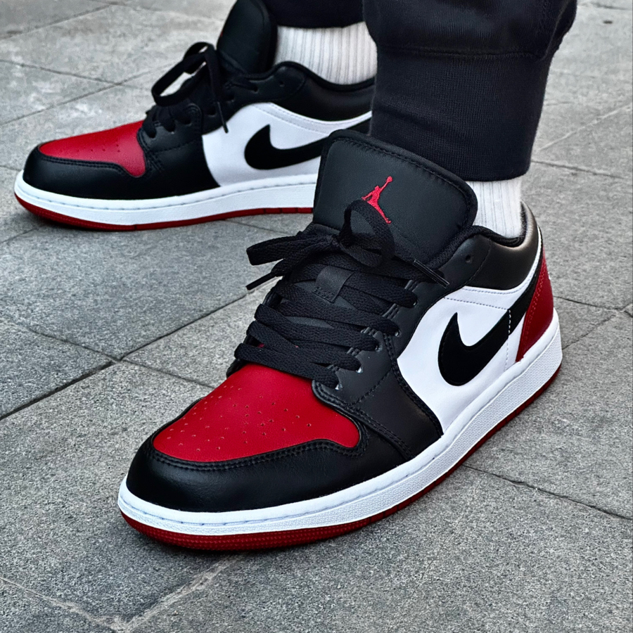 Giay Nike Air Jordan 1 Low 'Bred Toe' 553558-161