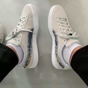 Giay Puma Suede 'White Peacoat' 383798-01