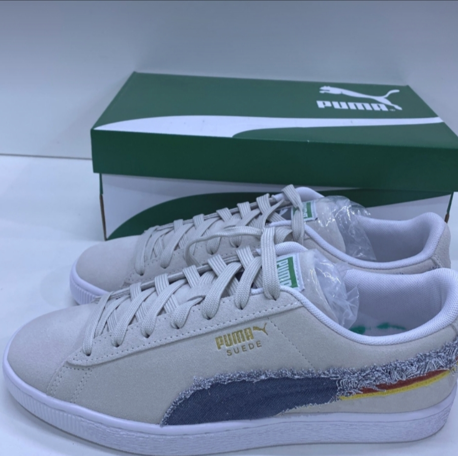 Giay Puma Suede 'White Peacoat' 383798-01