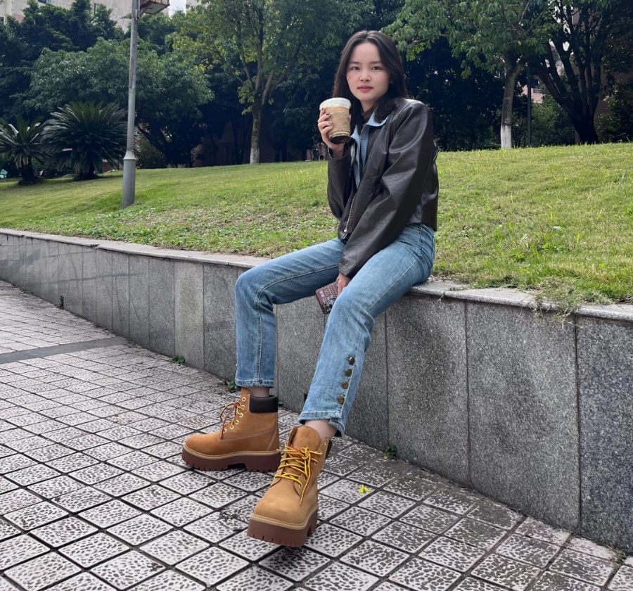 Giay Timberland Premium Platform Waterproof 'Brown' A5RJD