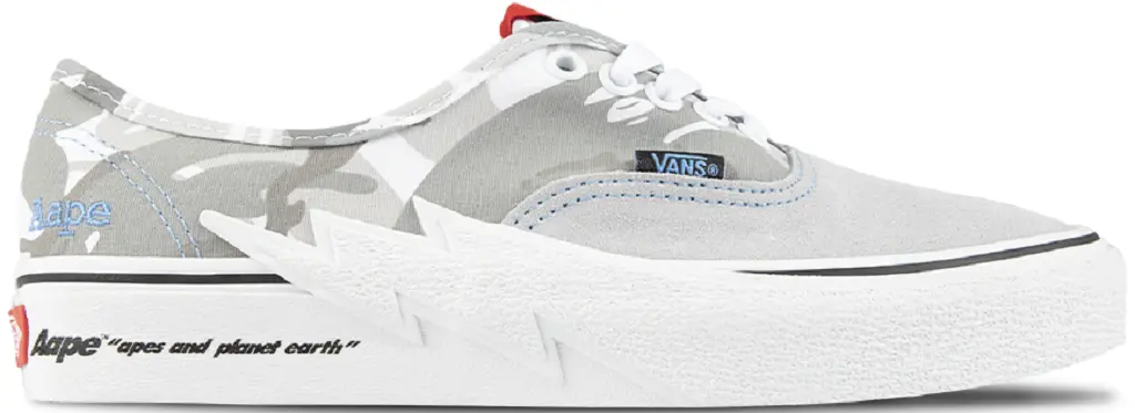Giay Vans x AAPE Authentic Bolt 'Gray' VN000BWCY311