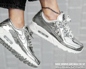 Giay Nike Air Max 90 'Metallic Pack Chrome' CQ6639-001