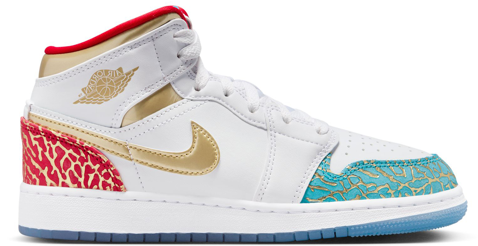 Giay Nike Air Jordan 1 Mid UNC To Chicago 'Blue' FB2212-100