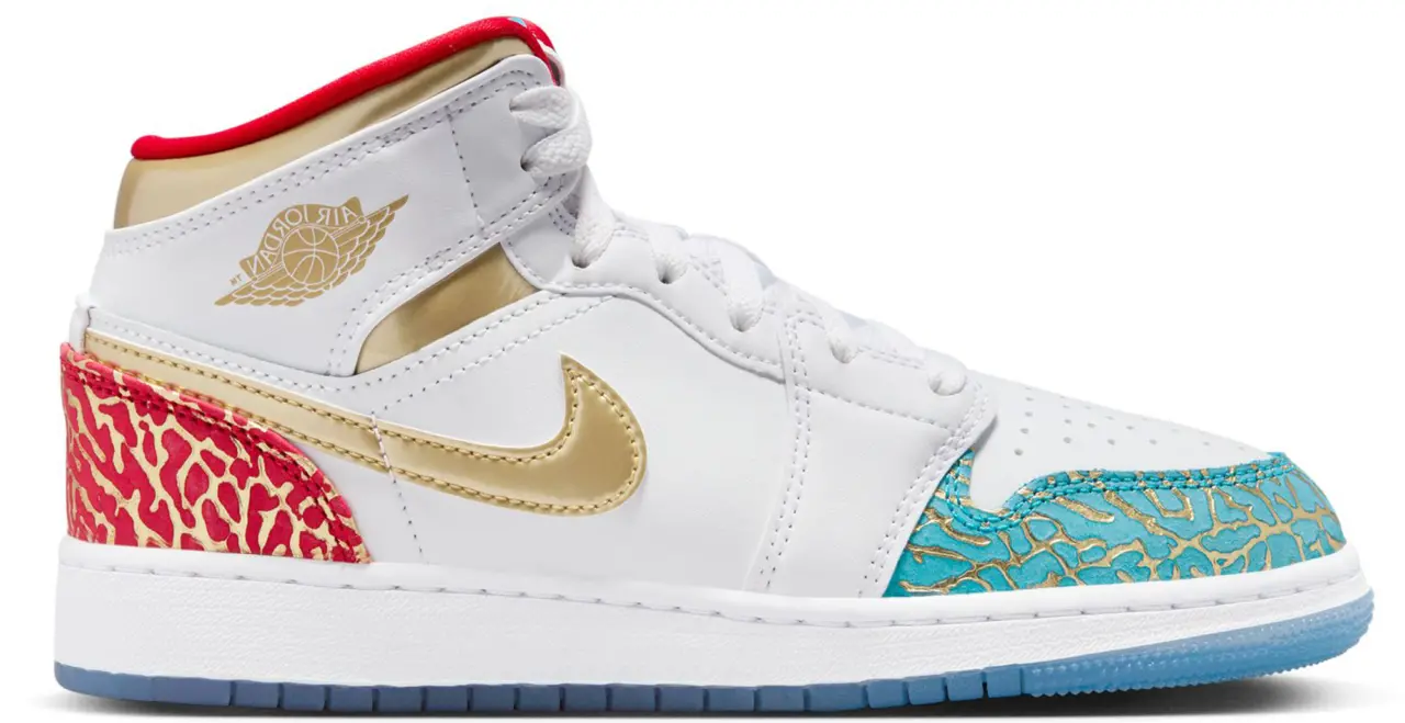 Giay Nike Air Jordan 1 Mid UNC To Chicago 'Blue' FB2212-100