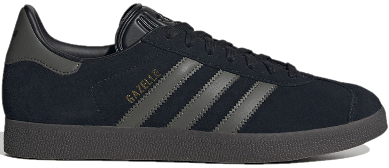 Giay Adidas Gazelle 'Core Black Gold Metallic Gum' ID6105