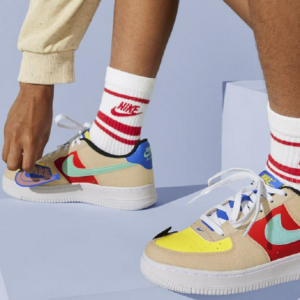 Giay Nike Air Force 1 Low GS 'Multi-Color Velcro' FN7818-100