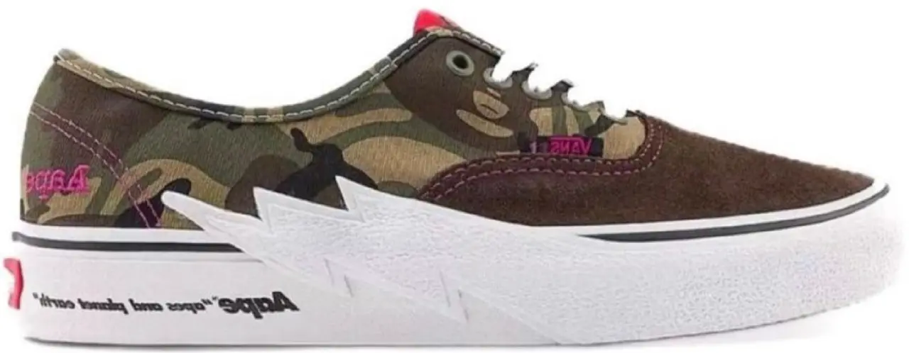 Giay Vans x AAPE Authentic Bolt 'Khaki' VN000BWCCMA1