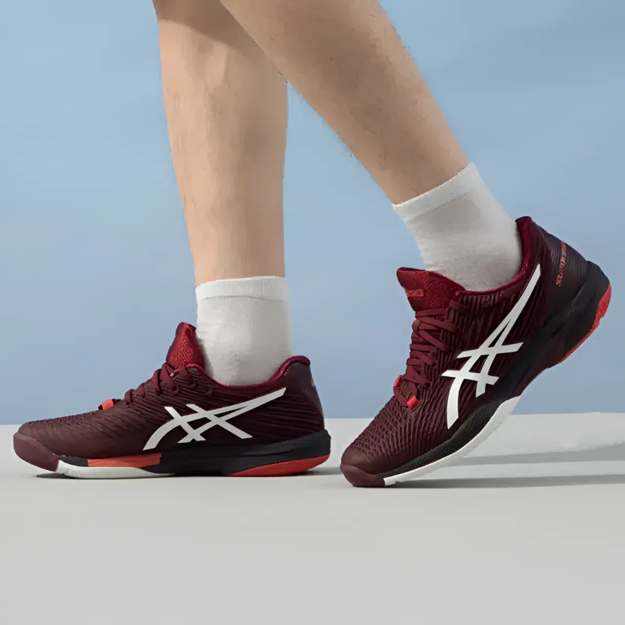 Alternative view of Giày Asics Solution Speed 'Red' 1041A182-602