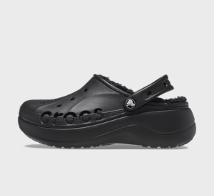 Dep Crocs Baya Platform Lined Clogs 'Black' 208708-001