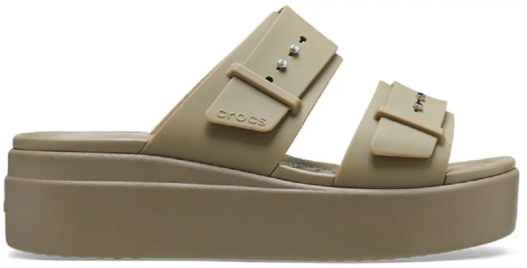Dép Crocs Brooklyn Buckle Low 'Khaki' 207431-260